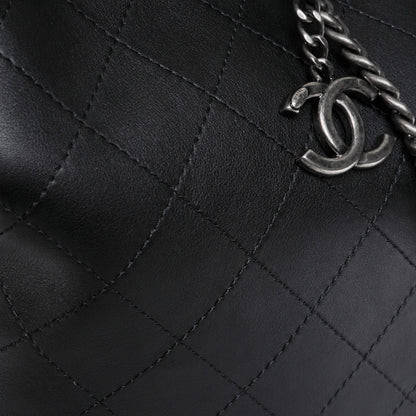 Chanel Calfskin Stitched Large Hobo Black 6 of 10
