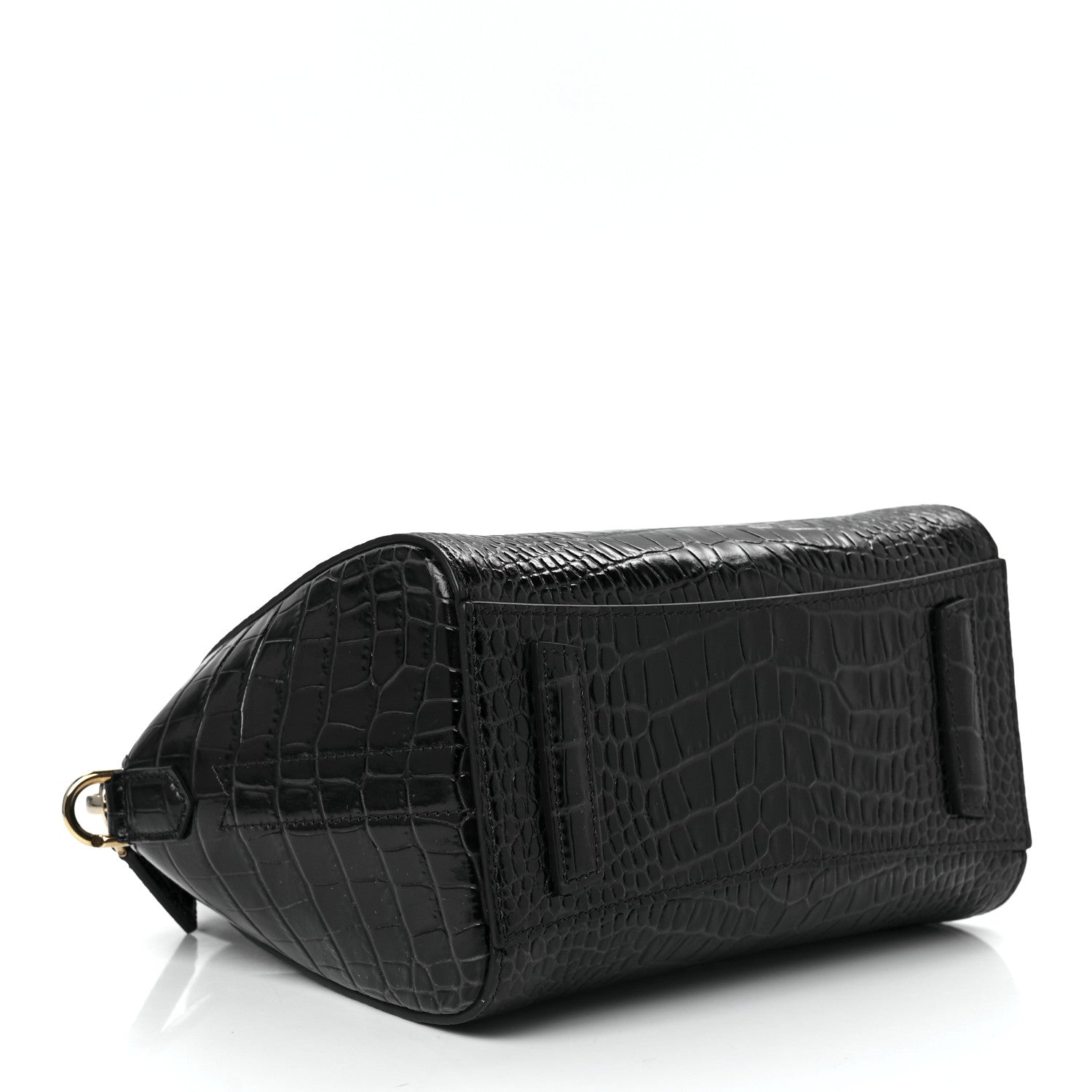 Givenchy Calfskin Crocodile Embossed Mini Antigona Deep Blue 4 of 12