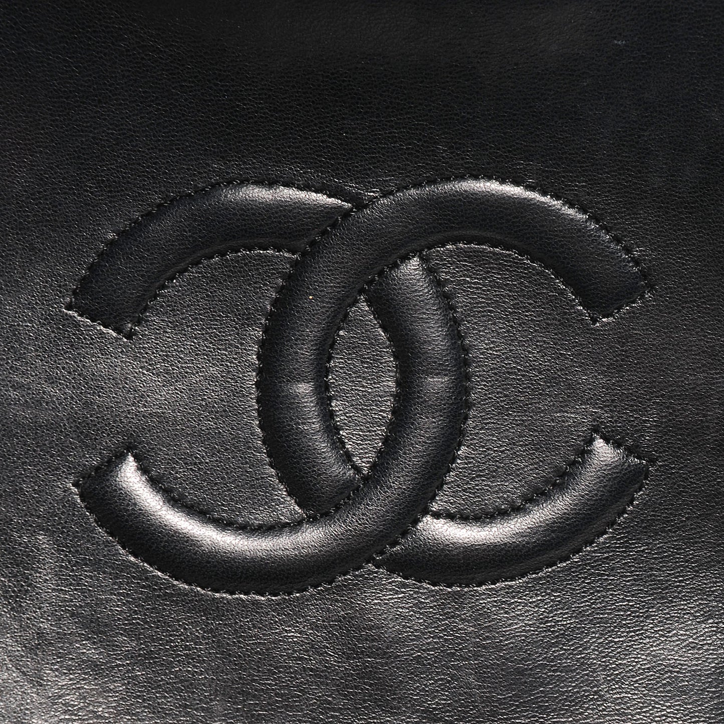Lambskin Quilted Medium Single Flap Black