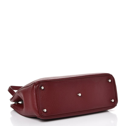 Christian Dior Bullcalf Medium Diorissimo Burgundy 5 of 17