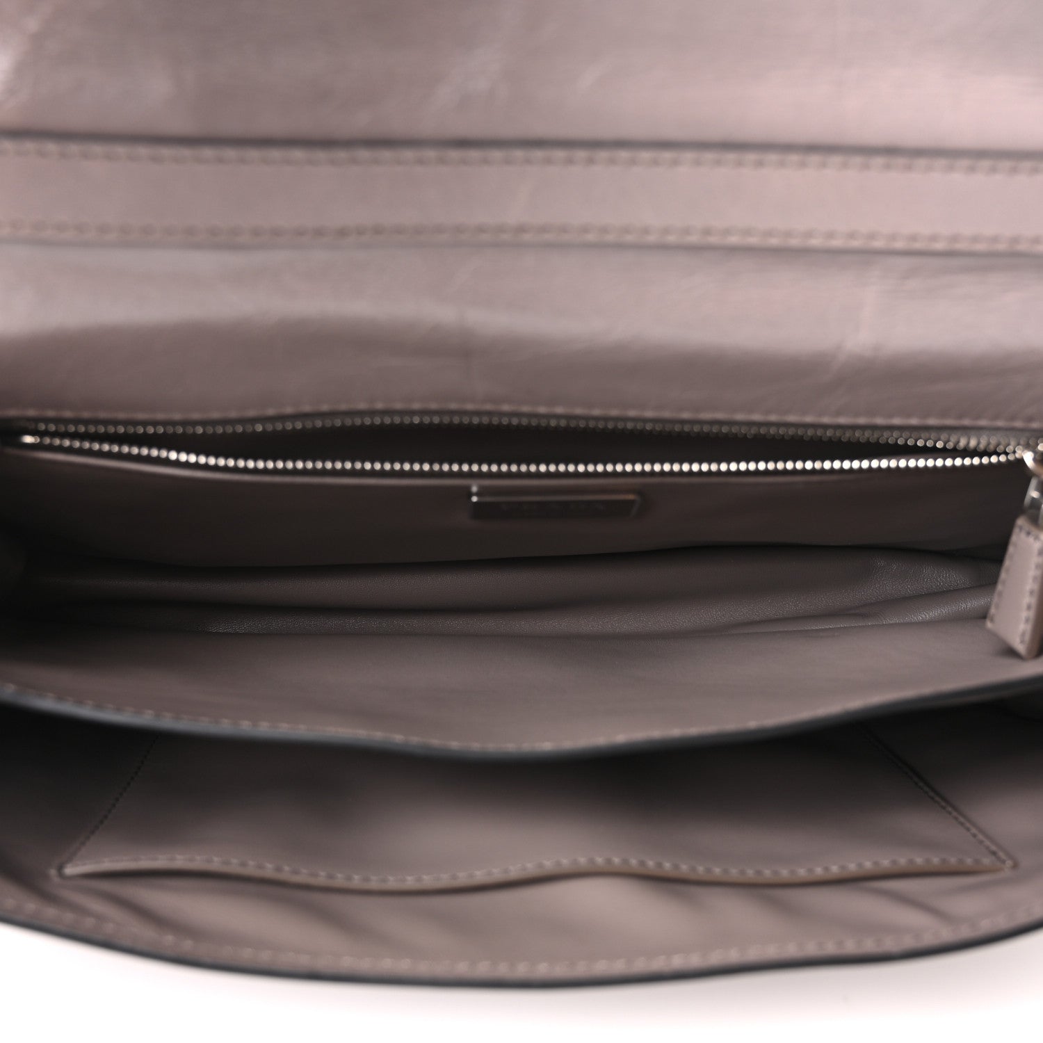 Prada Glossy Calfskin Medium Sound Shoulder Bag Peltro 5 of 11