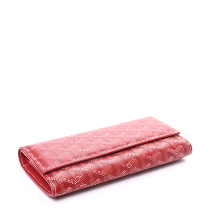 Goyard Goyardine Varenne Long Wallet Red 4 of 8
