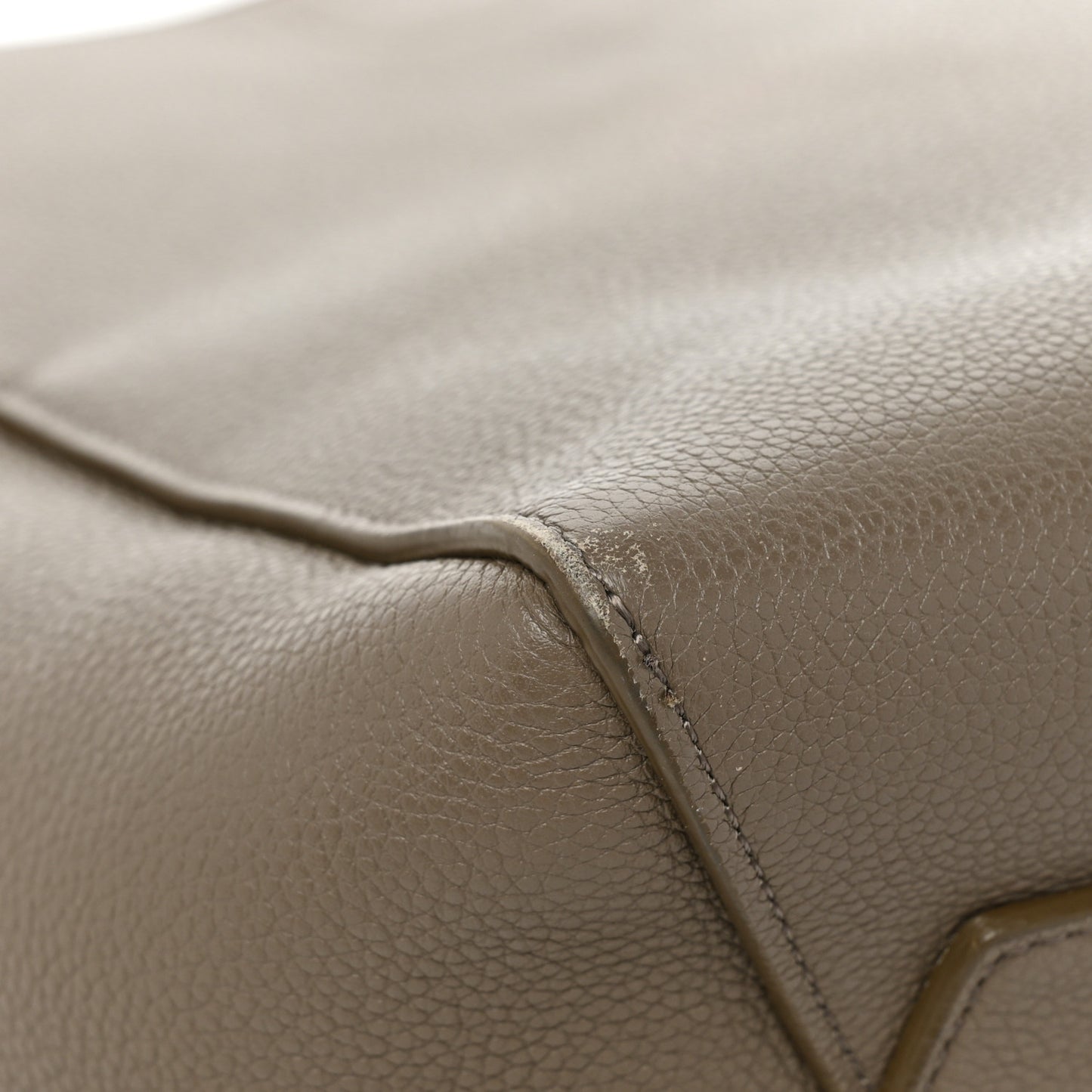 Soft Grained Calfskin Small Sangle Bucket Bag Taupe