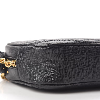 Saint Laurent Grain De Poudre Matelasse Monogram Mini Lou Camera Bag Black 5 of 10