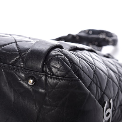 Chanel Aged Calfskin Vintage Ligne Lady Braid Tote Black 10 of 12
