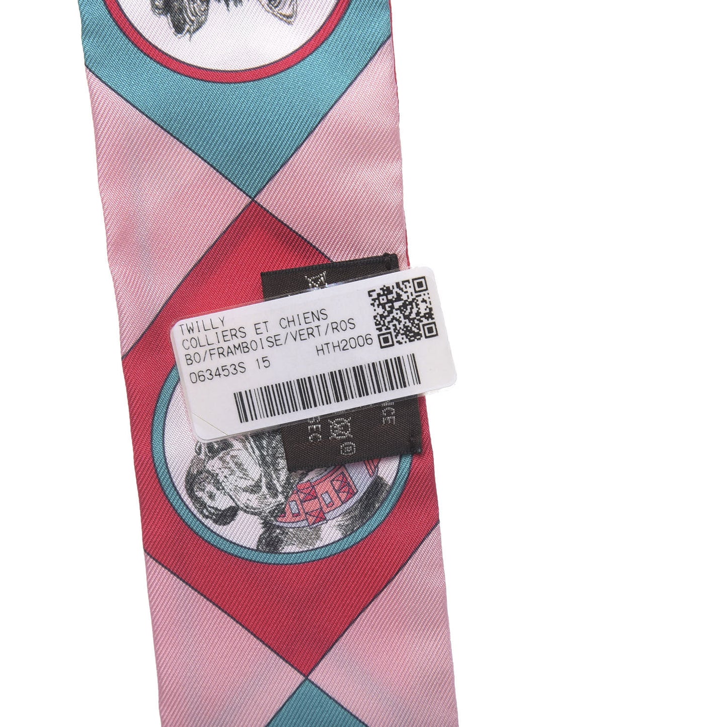 Silk Colliers De Chiens Twilly Framboise Vert Rose