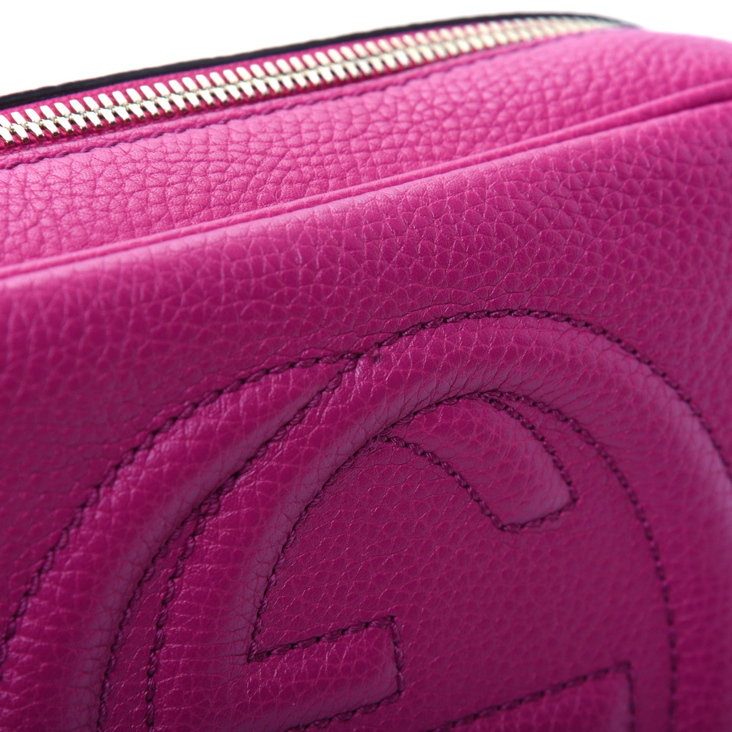 Gucci Cellarius Calfskin Small Soho Disco Bag Bright Bouganville 12 of 14