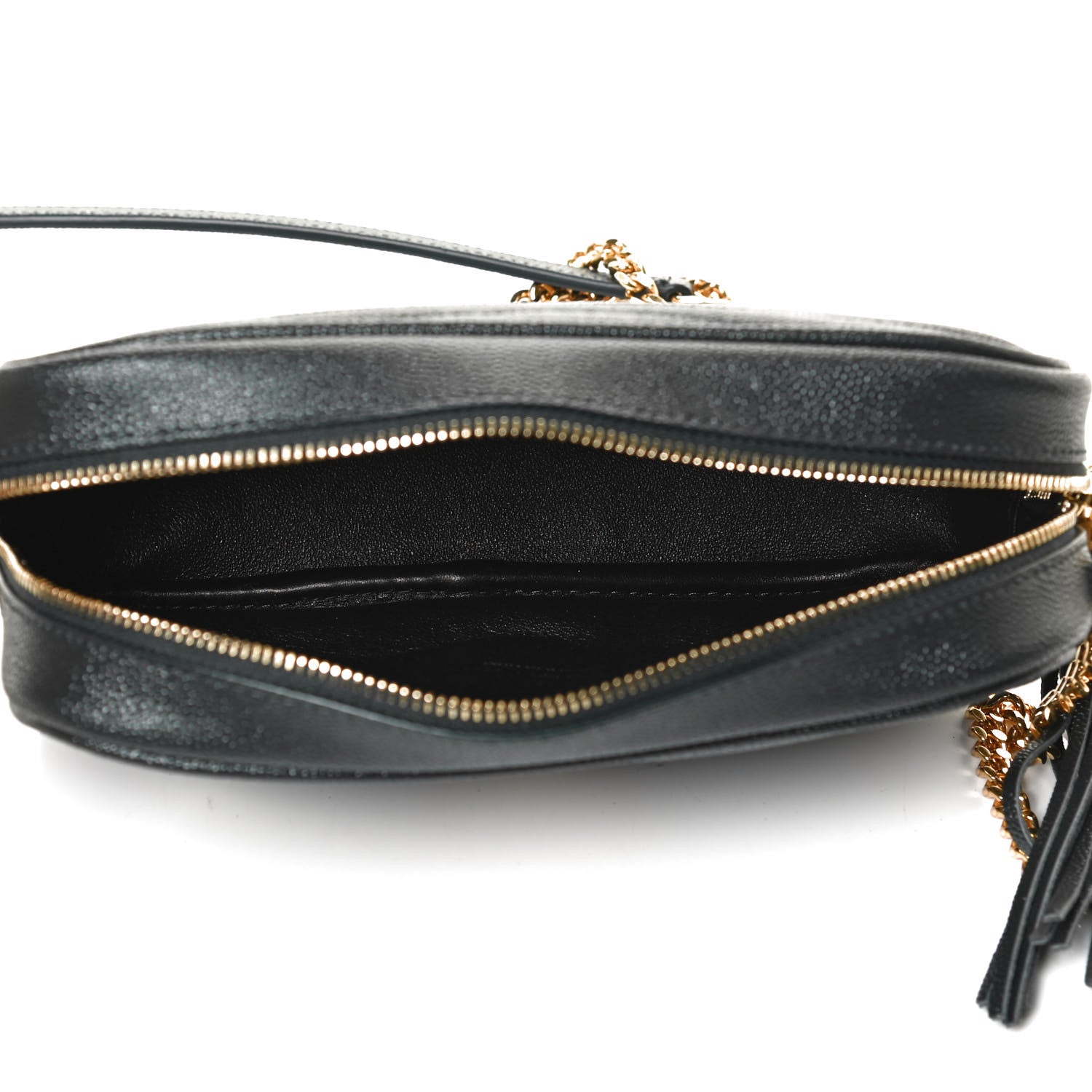 Saint Laurent Grain De Poudre Matelasse Monogram Mini Lou Camera Bag New Vert Fonce 4 of 10