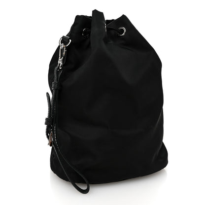 Prada Re-Nylon Saffiano Bucket Wristlet Black 3 of 9
