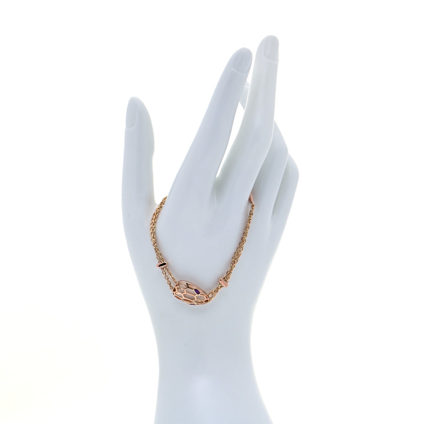 18K Rose Gold Amethyst Serpenti Seduttori Bracelet