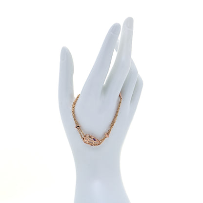 Bulgari 18K Rose Gold Amethyst Serpenti Seduttori Bracelet 2 of 8