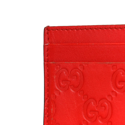 Gucci Guccissima Card Holder Red 11 of 17