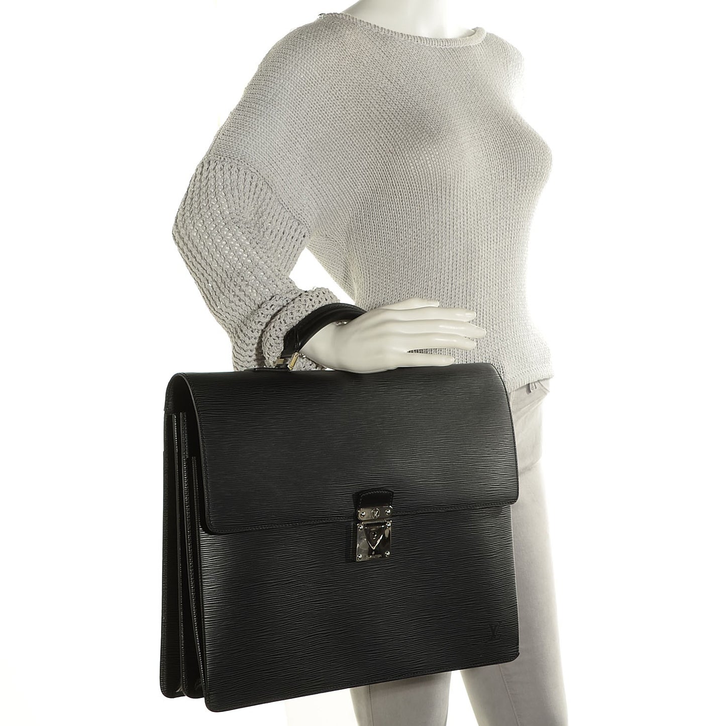 Epi Robusto 2 Compartment Briefcase Black