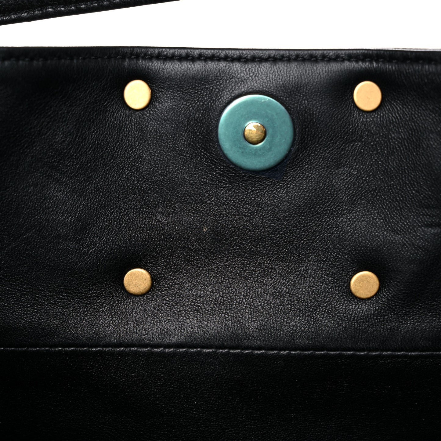 Nappa Stud Sign Hobo Black