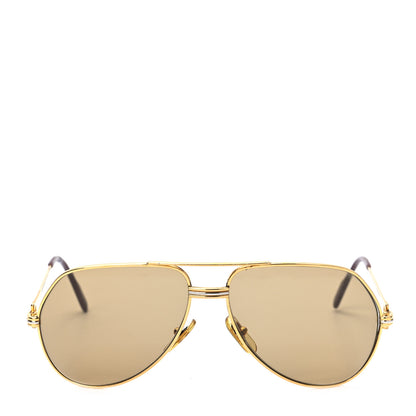 Cartier Metal Gold Plated Vendome Louis Aviator Sunglasses 2 of 6
