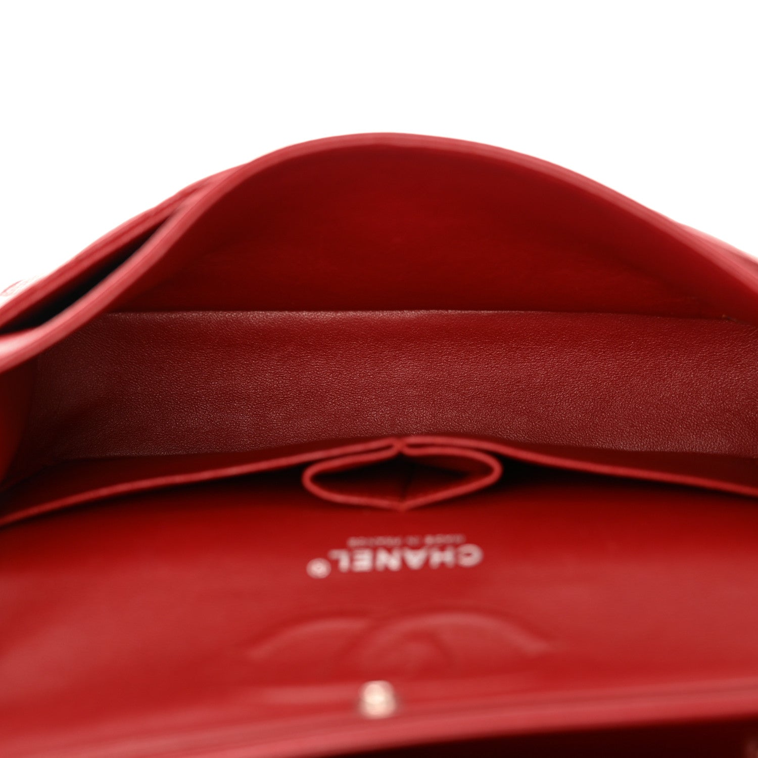 Chanel Caviar Quilted Medium Double Flap Dark Red 5 of 13