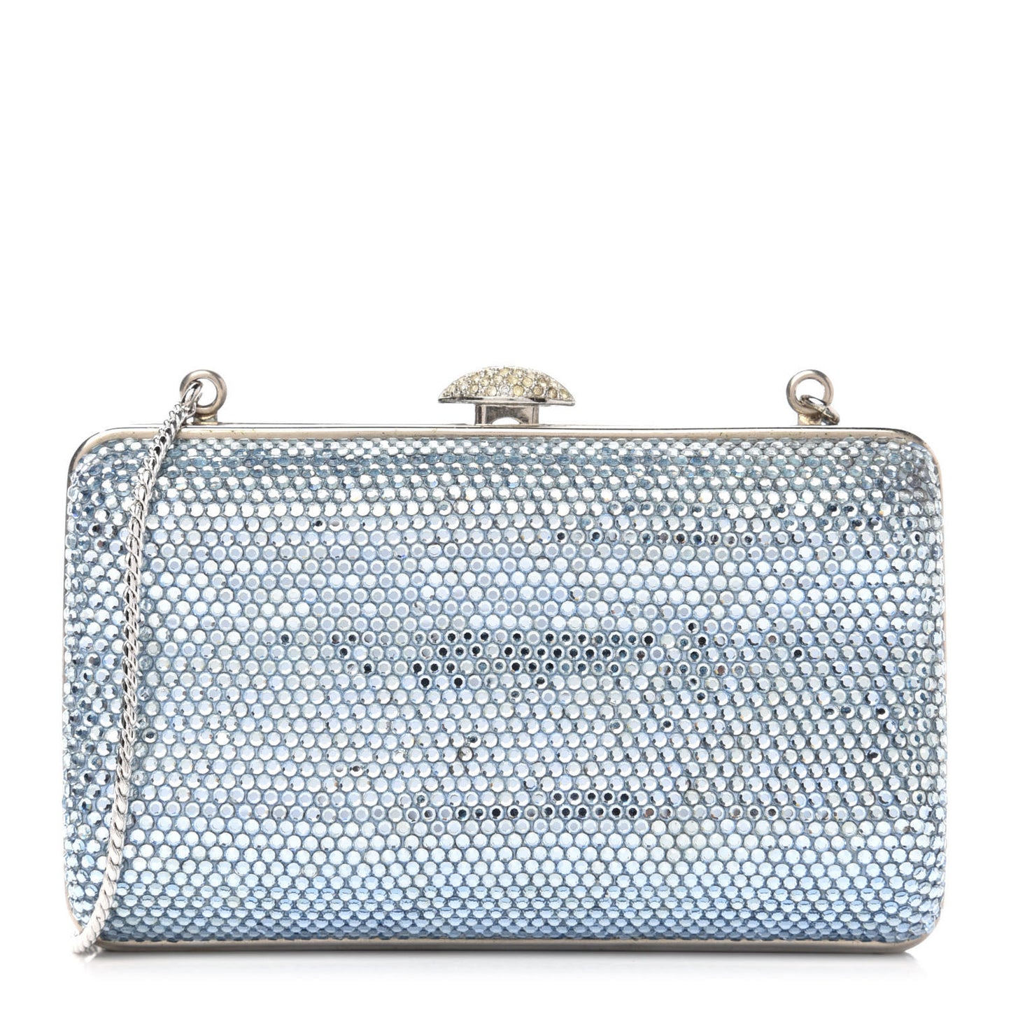 Swarovski Crystal Minaudiere Clutch Blue