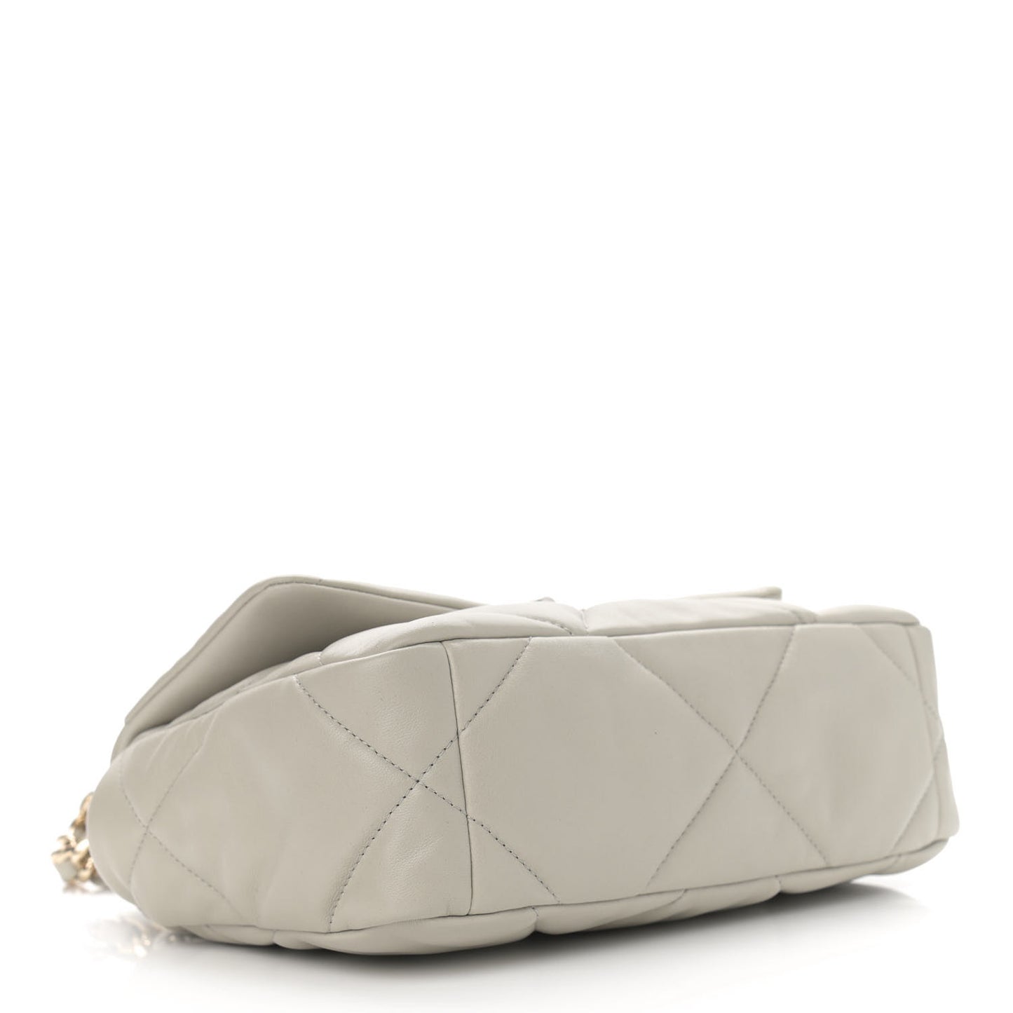 Lambskin Quilted Medium Chanel 19 Flap Grey