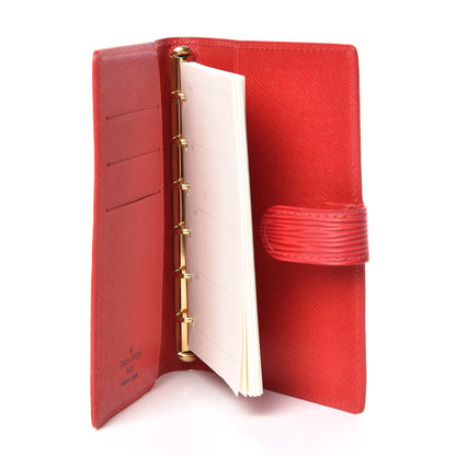 Louis Vuitton Epi Small Ring Agenda Cover Castillan Red 5 of 9