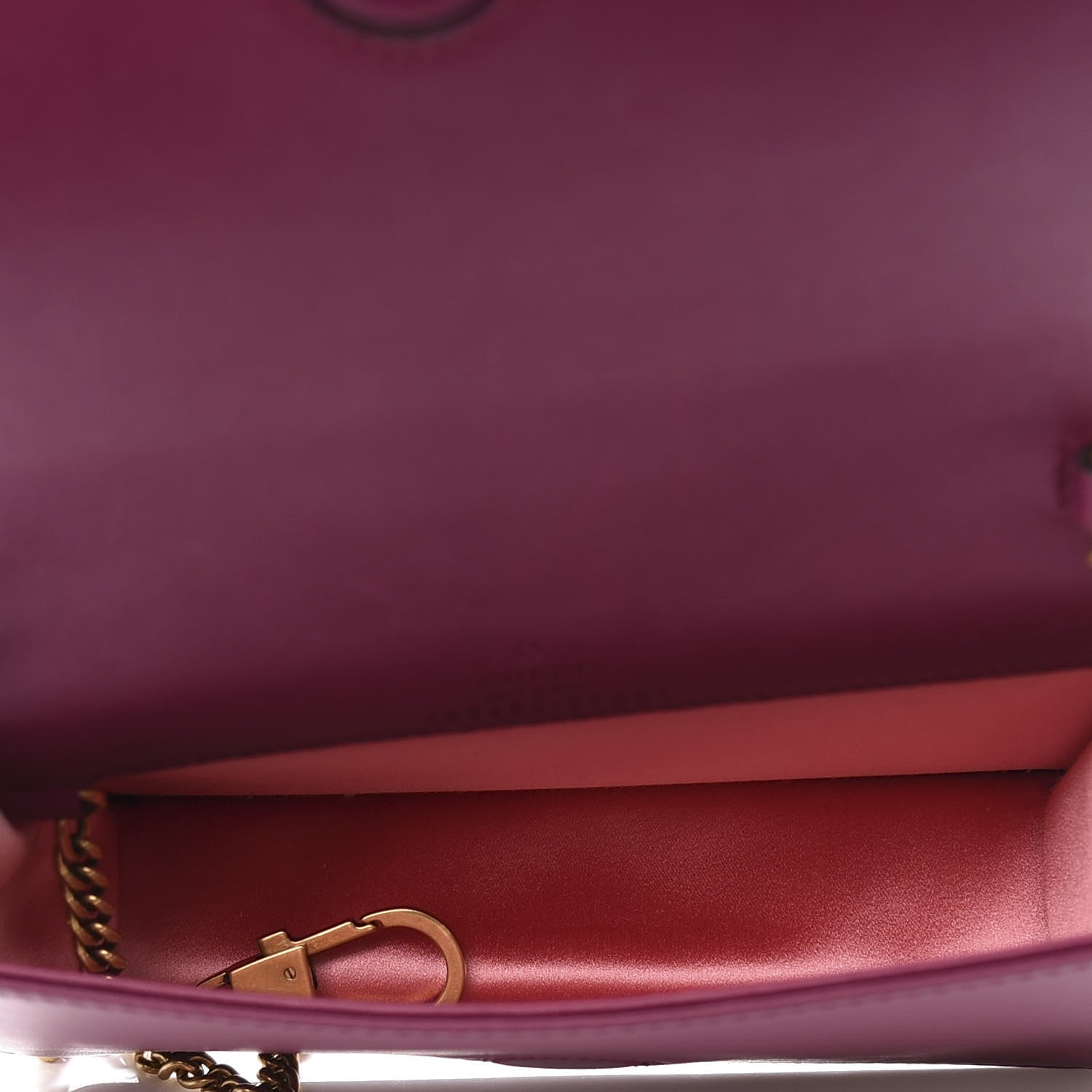 Gucci Velvet Matelasse GG Marmont Mini Bag Fuchsia Violet Cyclamen 4 of 10
