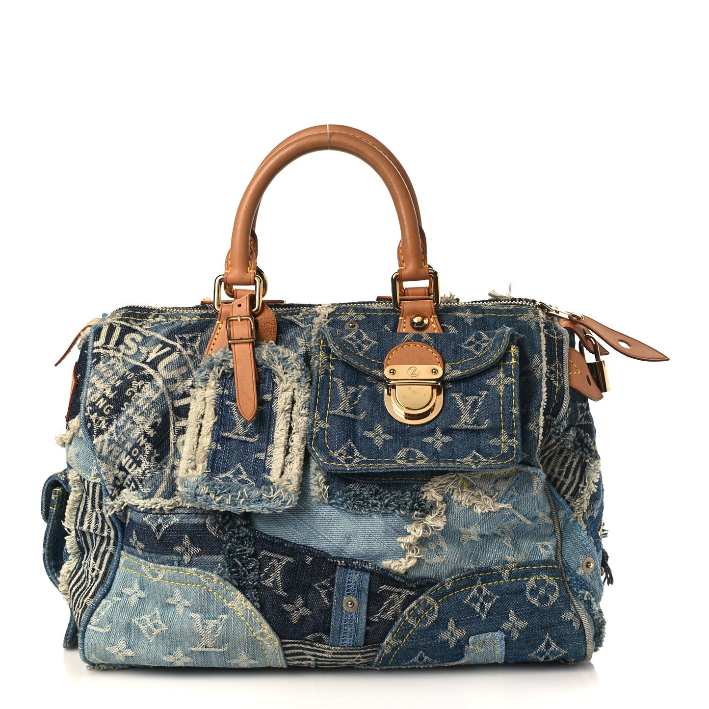 Denim Patchwork Speedy 30 Blue