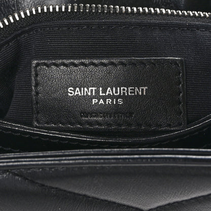 Saint Laurent Calfskin Y Quilted Monogram Toy Loulou Crossbody Bag Black 7 of 13