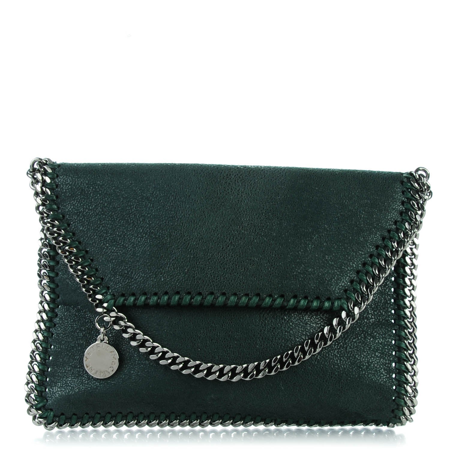 Stella McCartney Shaggy Deer Falabella Mini Crossbody Bag Petroleum 1 of 8