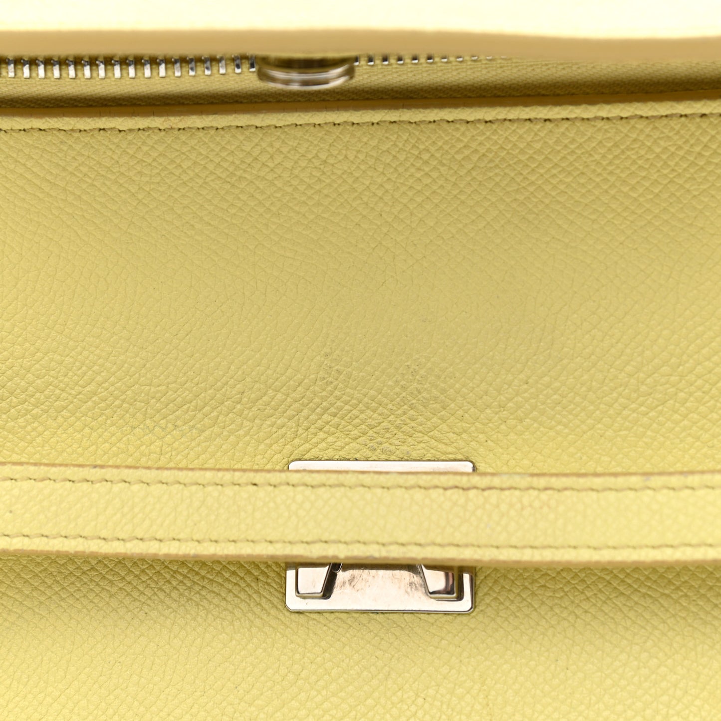 Grained Calfskin Micro Belt Bag Bergamote