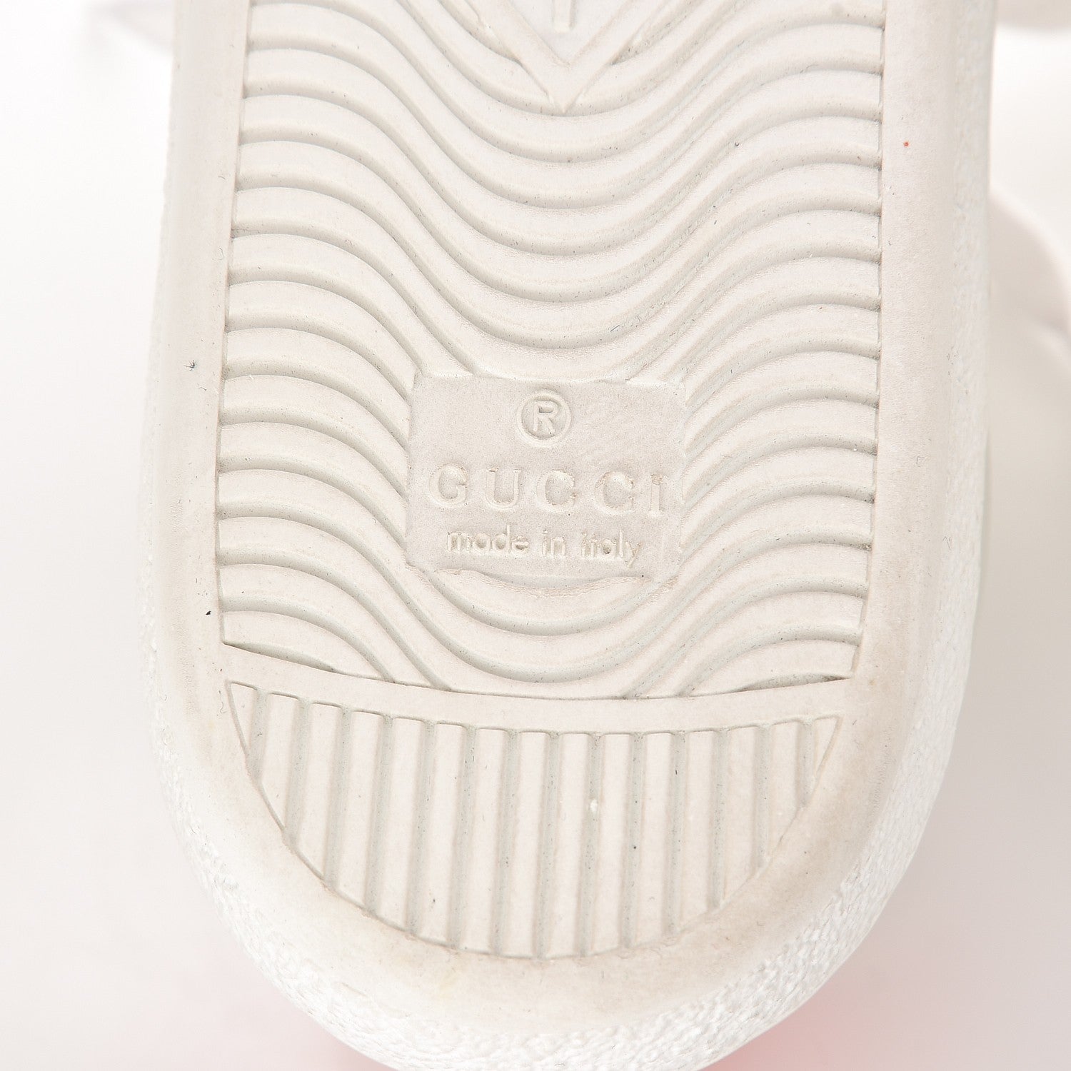Gucci Calfskin Web Studded Ace Sneakers 38 White 6 of 9
