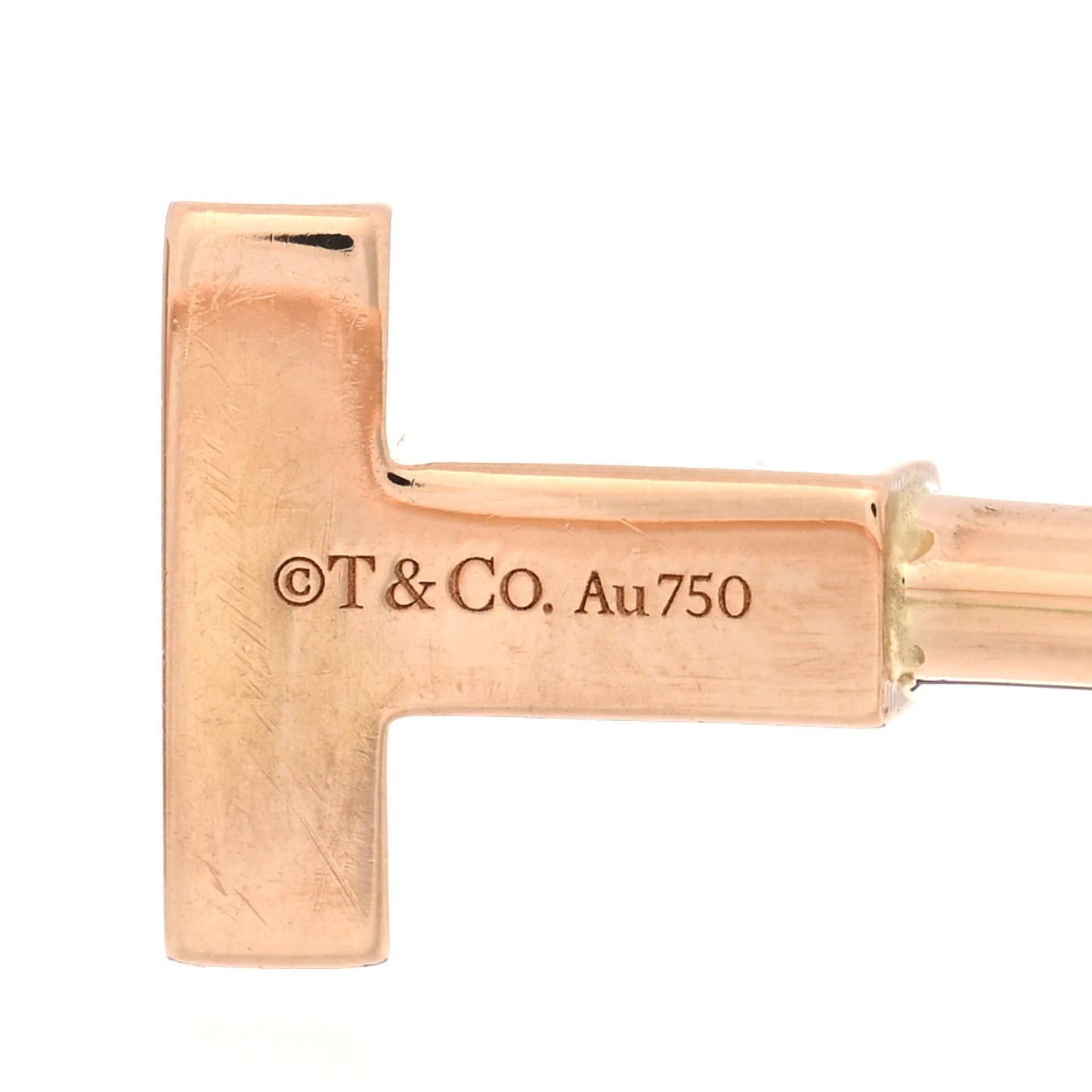 18K Rose Gold T Wire Bracelet