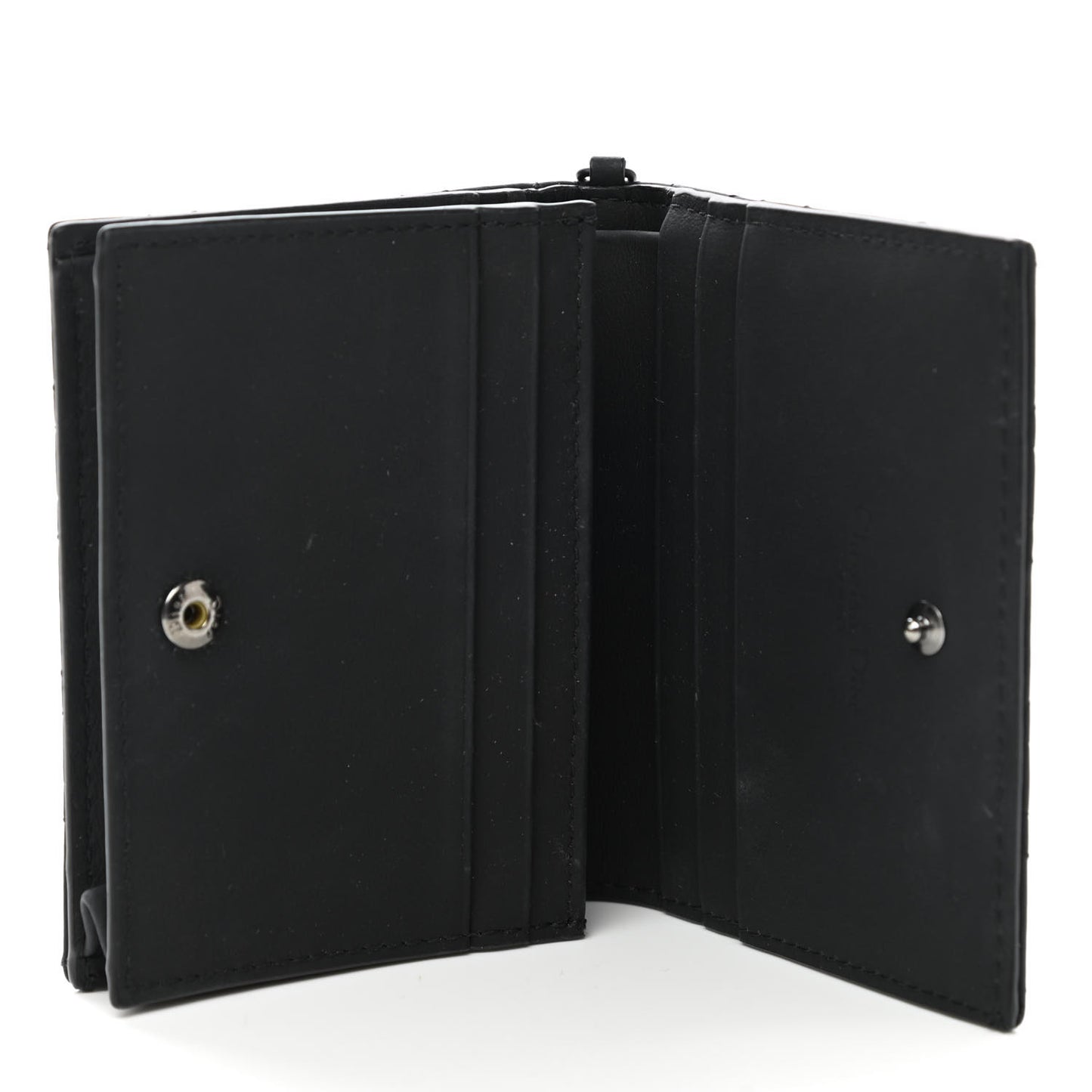 Ultra Matte Calfskin Mini Lady Dior Wallet Black
