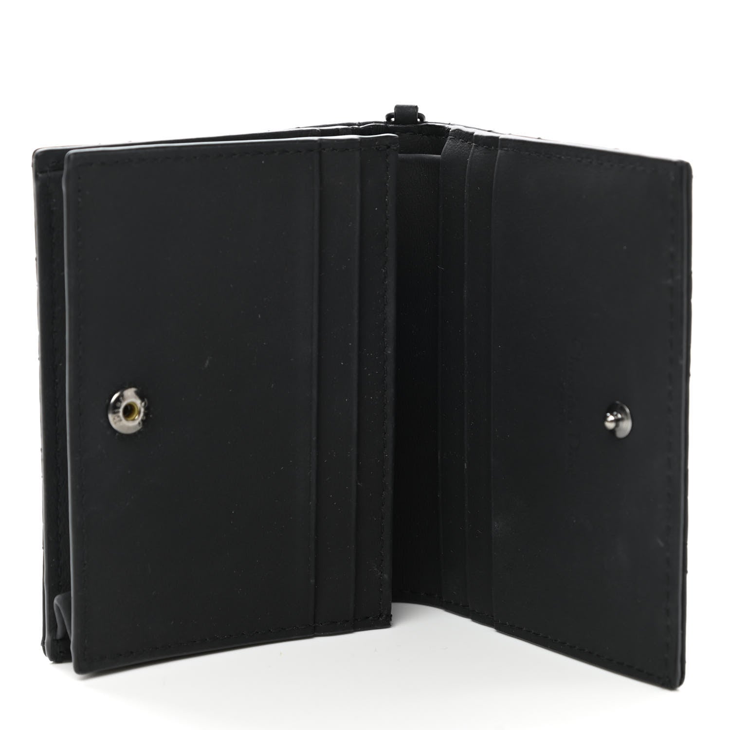 Christian Dior Ultra Matte Calfskin Mini Lady Dior Wallet Black 5 of 8