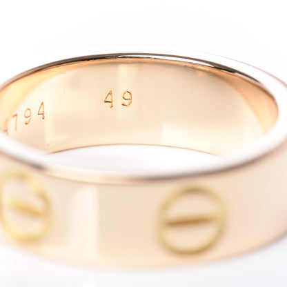 Cartier 18K Yellow Gold 5.5mm LOVE Ring 49 4.75 6 of 6