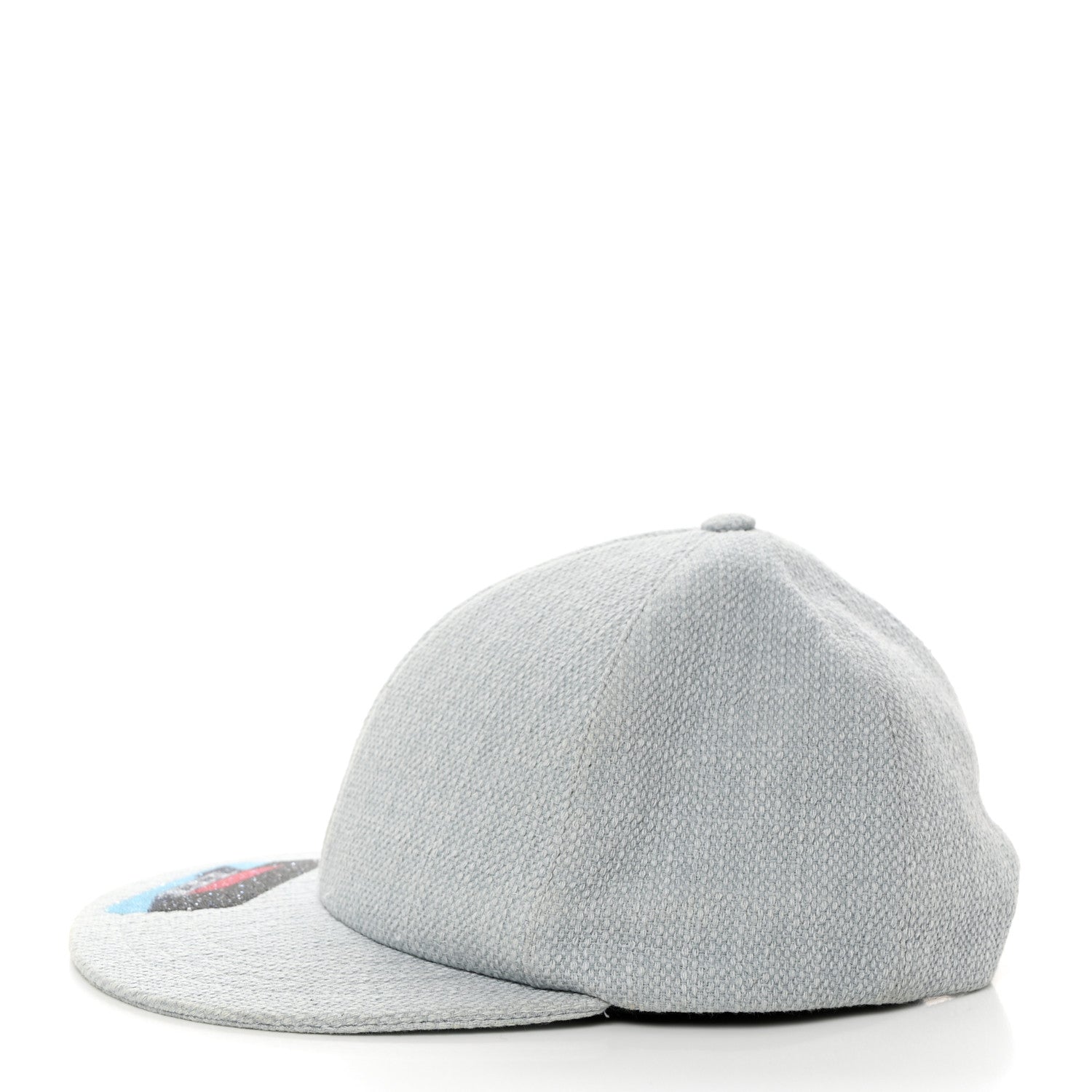 Chanel Tweed Sequin Airline CC Cap Hat Light Blue 4 of 8