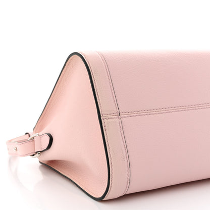 Alexander McQueen Pebbled Calfskin Small Skull Padlock Zip Around Tote Baby Pink 9 of 13