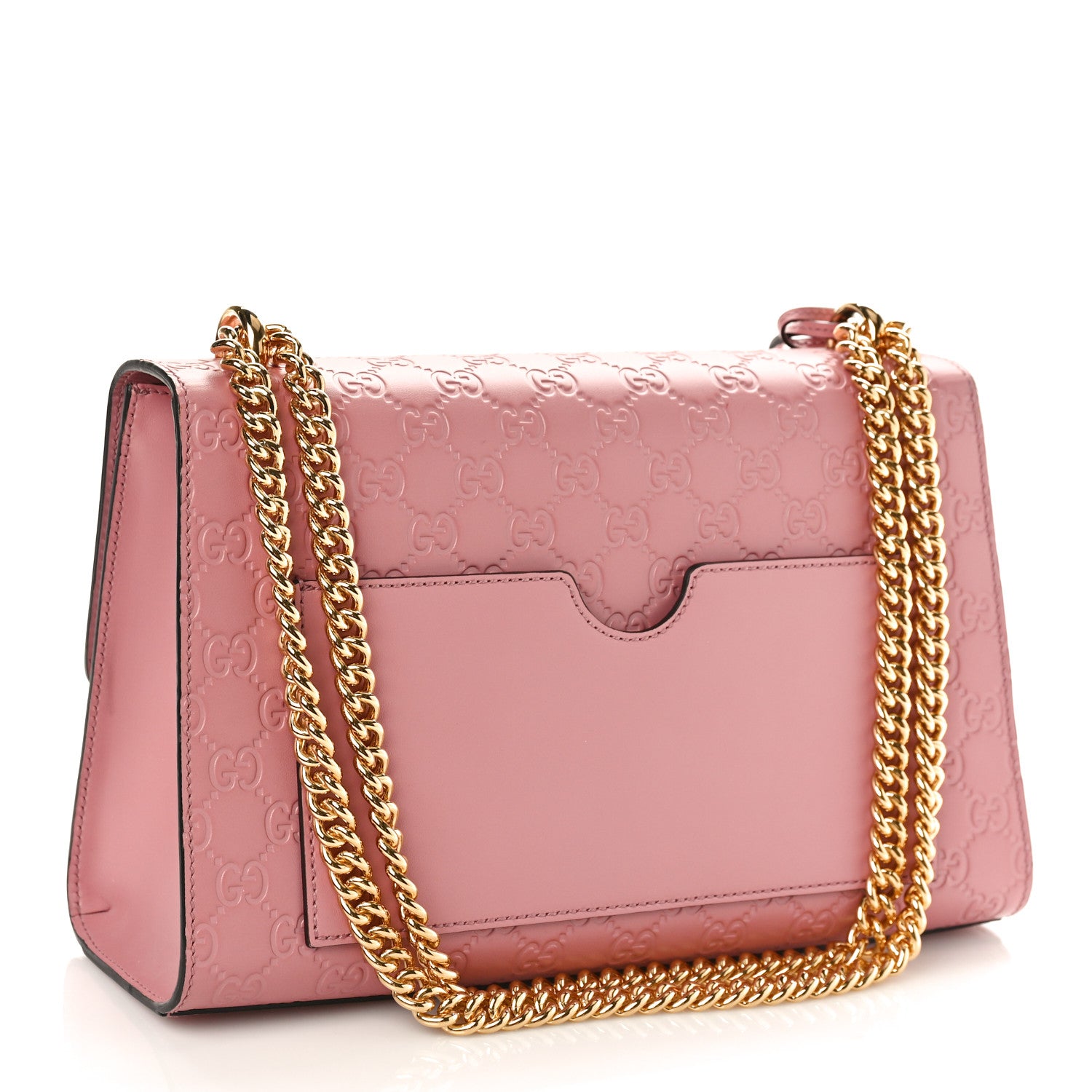 Gucci Guccissima Signature Medium Padlock Shoulder Bag Rose Baby Candy 2 of 9