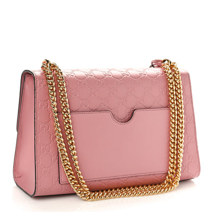 Gucci Guccissima Signature Medium Padlock Shoulder Bag Rose Baby Candy 2 of 9