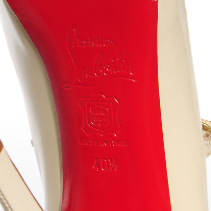 Christian Louboutin Patent Mad Mary 120 Pumps 40.5 Off White 7 of 7
