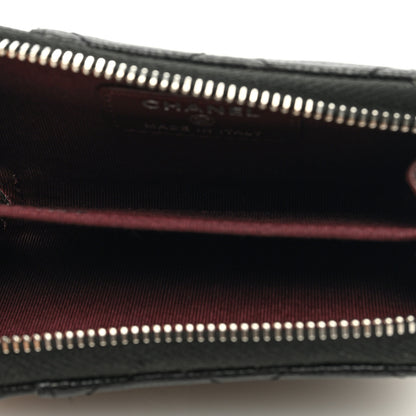 Chanel Caviar Quilted Zip Card Holder Black 5 of 8