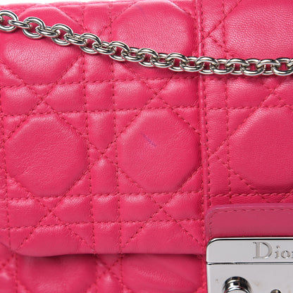 Christian Dior Lambskin Cannage New Lock Pouch Fuchsia 12 of 14