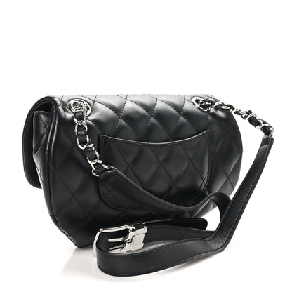 Chanel Calfskin Quilted CC Uniform Flap Belt Bag Black 3 of 11