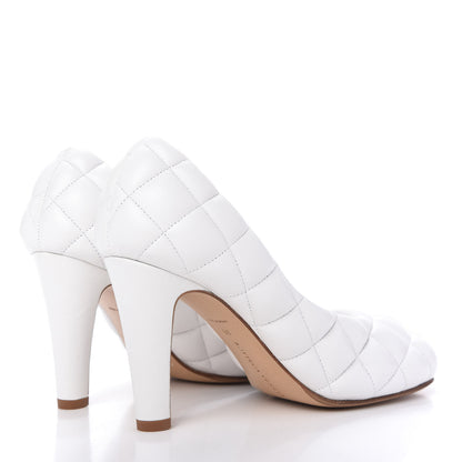 Bottega Veneta Nappa Matelasse Padded Dream Pumps 36 Optic White 4 of 8