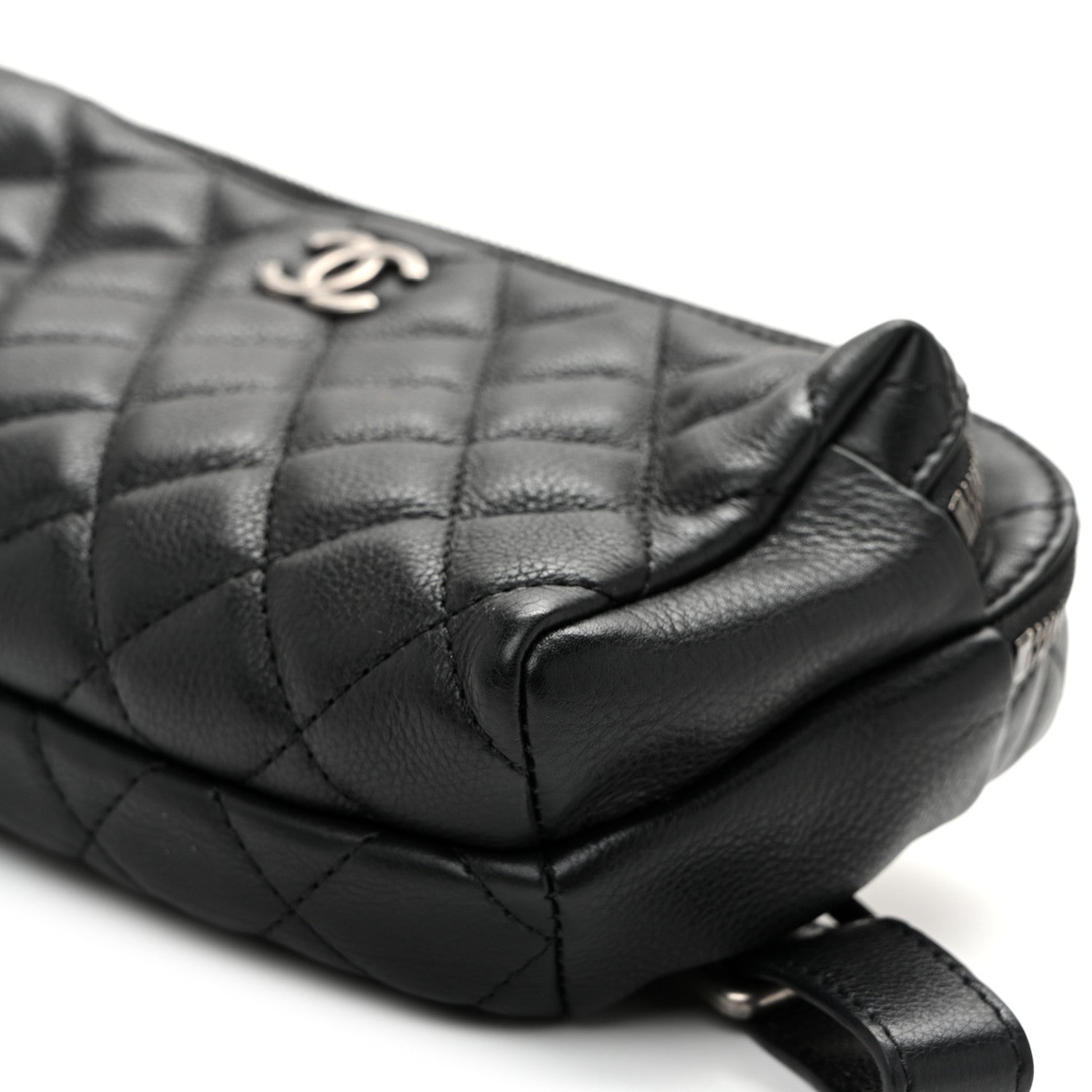 Chanel Calfskin Quilted Waist Bag Black 10 of 10