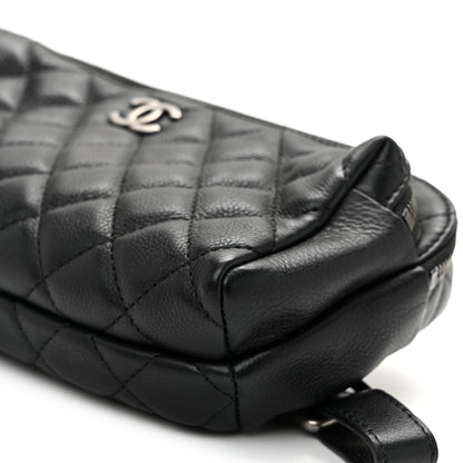 Chanel Calfskin Quilted Waist Bag Black 10 of 10