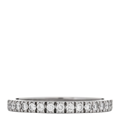 Tiffany Platinum Diamond .25ctw 2mm Half Eternity Band Ring  52 6 1 of 5
