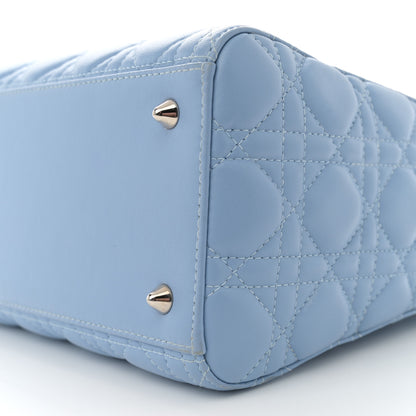Christian Dior Lambskin Cannage Medium Lady Dior Light Blue 10 of 12