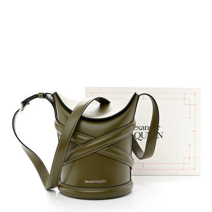 Alexander McQueen Calfskin The Curve Small Shoulder Bag Khaki 11 of 11