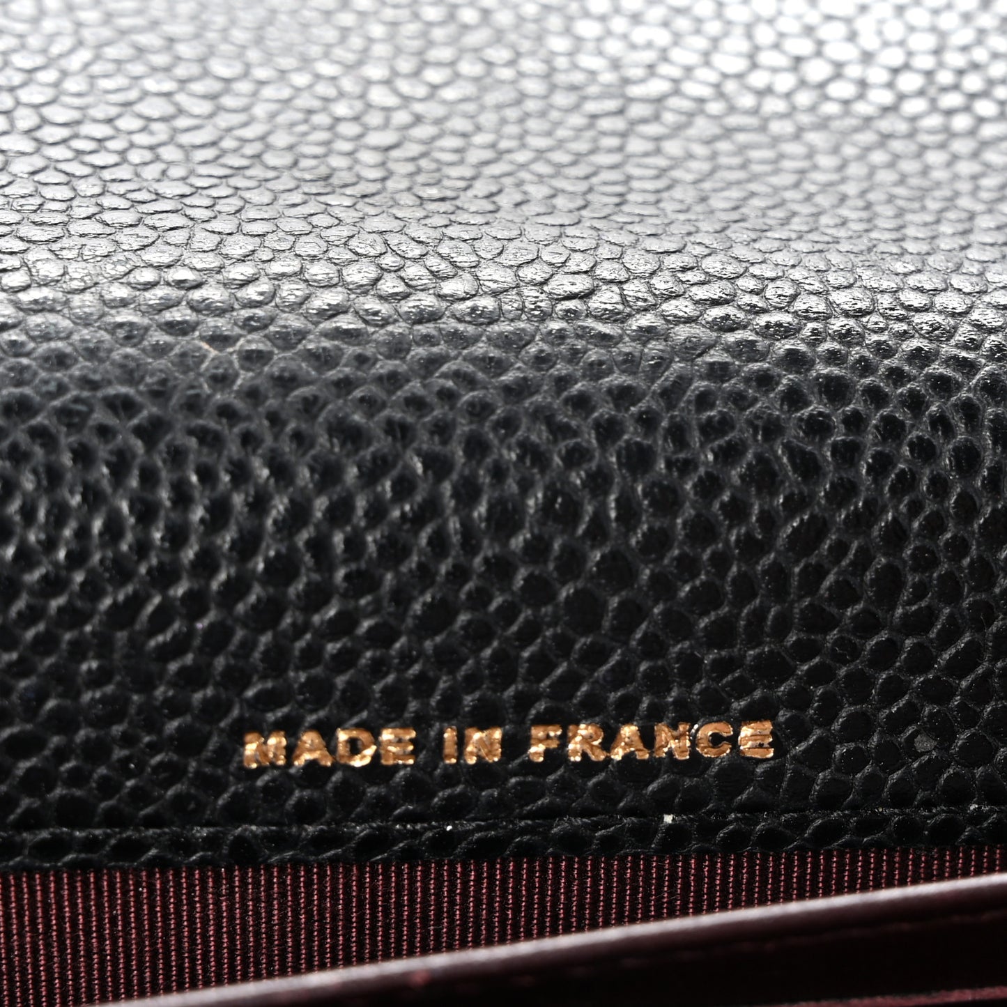 Caviar Quilted Large Gusset Flap Wallet Black