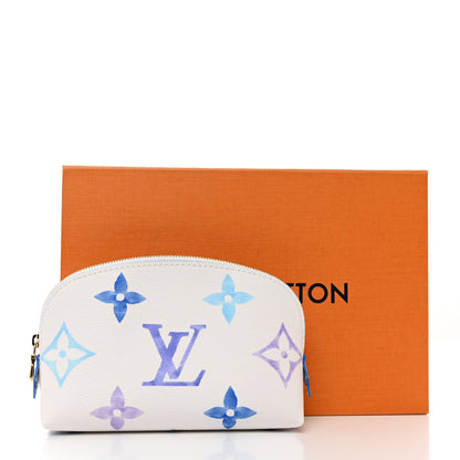 Louis Vuitton Monogram Giant By The Pool Cosmetic Pouch PM Blue 7 of 7