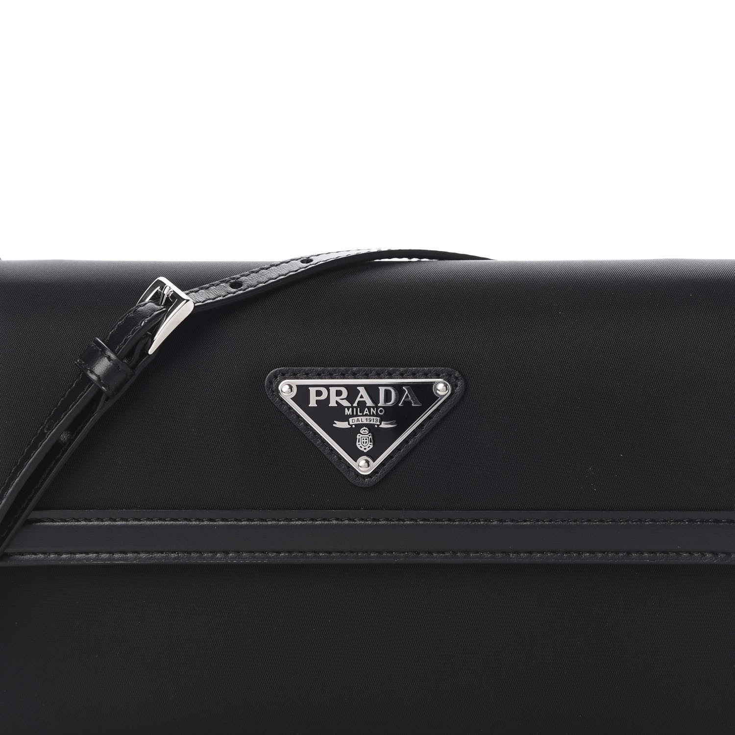 Prada Nylon Tessuto Clutch On Chain Black 9 of 10